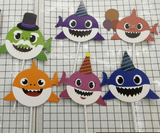 Cake Topper - Narwhale 6pcs