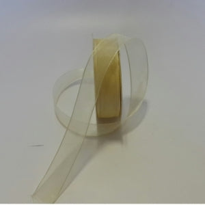 Ribbon - Organza Cream 20mm p/m (22)