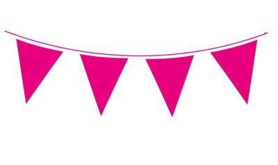 Bunting - Hot Pink 10m (20 Flags)