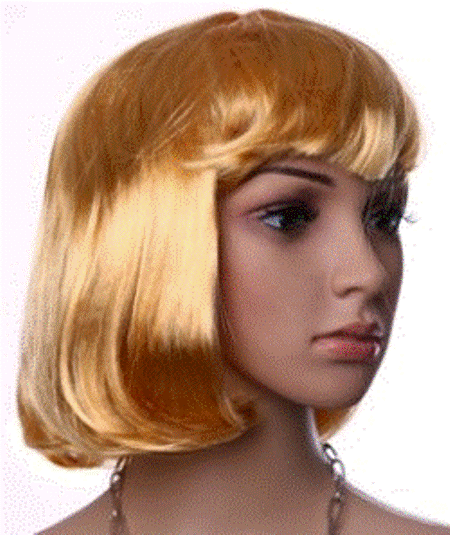 Wig Short Bob Golden Blonde