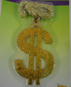 Necklace with big Dollar Sign