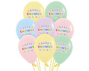 Latex Balloon Baby Shower assorted colours