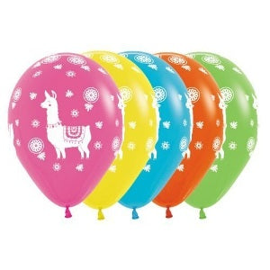 Balloon - Latex Llama Tropical assorted