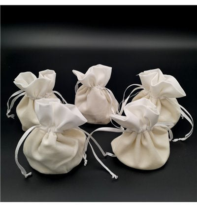 Velvet Bags White 12x8x10cm (5)