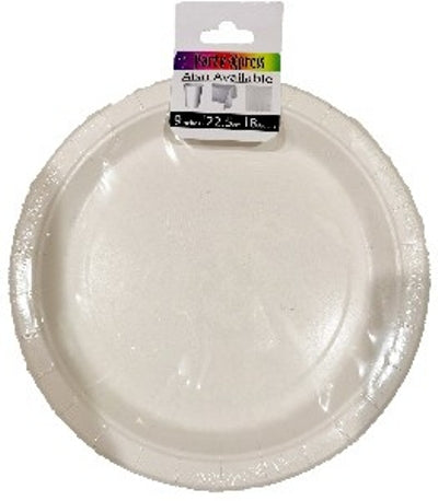 Plates - White 22cm (8)