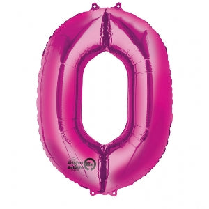 Foil Balloon Super Shape 0 Pink