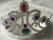 Tiara - Plastic Silver with Gems