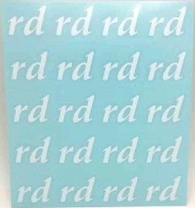 Balloon Sticker - White rd