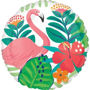 Foil Balloon Tropical Jungle Flamingo