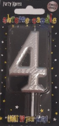 Candle - No 4 Chrome Silver
