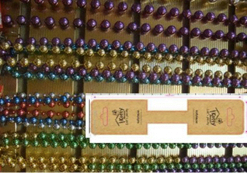 Necklace - Beads 84cm assorted colours