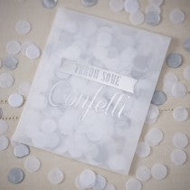 Vintage Affair Confetti Envelope Silver (10)