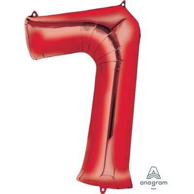 Foil Balloon Super Shape 7 Red