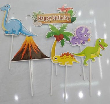 Dinosaur Cake Toppers 7pc