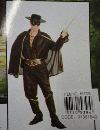Costume Adult Bandit (one size fits most)