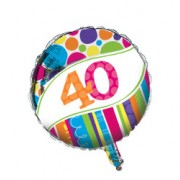 Foil Balloon Bright &amp; Bold 40
