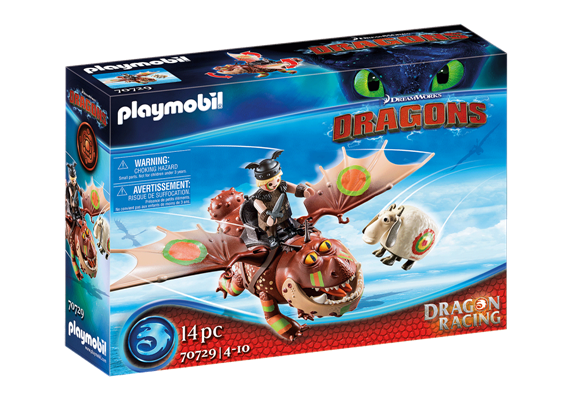 Playmobil Dragon Racing Fishlegs &amp; Meatlug