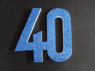 Polystrene 40 30cm Glitter Blue