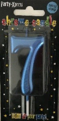 Candle - No 7 Chrome Blue