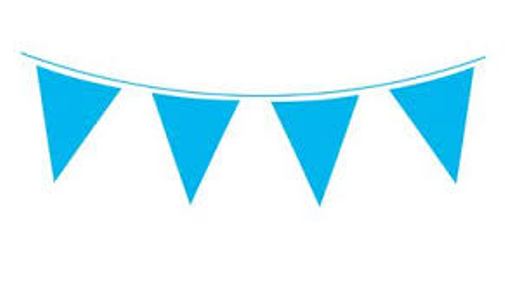 Bunting - Light Blue 10m (20 Flags)