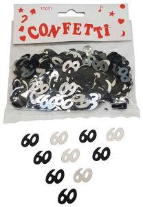 Confetti 60 Black & Silver 10mm 16g