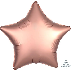 Foil Balloon Satin Luxe Rose Copper Star