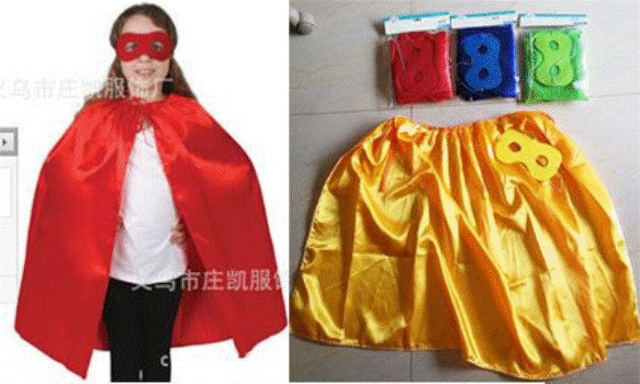 Cape & Mask set assorted