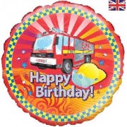 Foil Balloon Birthday Fire Engine