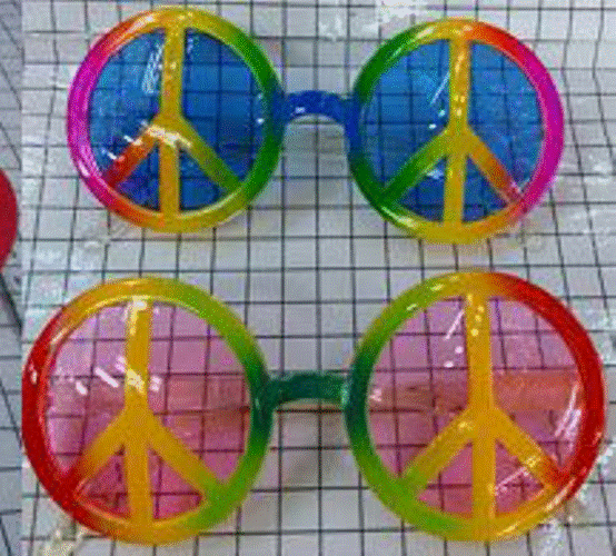 Glasses Peace Sign assorted