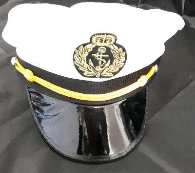 Sailor Captain Cap white