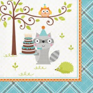 Happi Woodlands - Beverage Napkins blue (16)