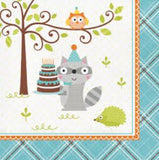 Happi Woodlands - Beverage Napkins blue (16)