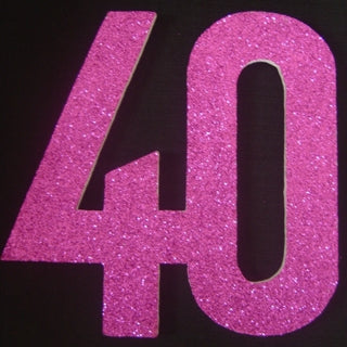 Polystrene 40 30cm Glitter Pink