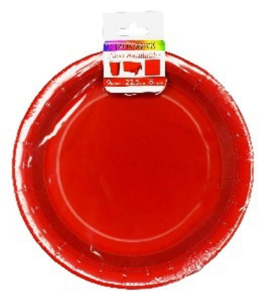 Plates - Red 22cm (8)