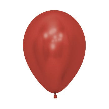 Balloon - Latex Chrome Reflex Crystal Red 12inch