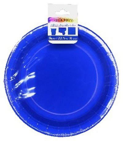 Plates - Cobalt Blue 22cm (8)