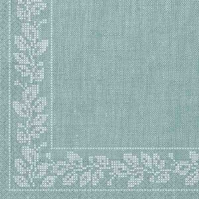 Serviettes - Turquoise Fabric Flower (20