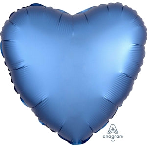 Foil Balloon Satin Luxe Azure Heart