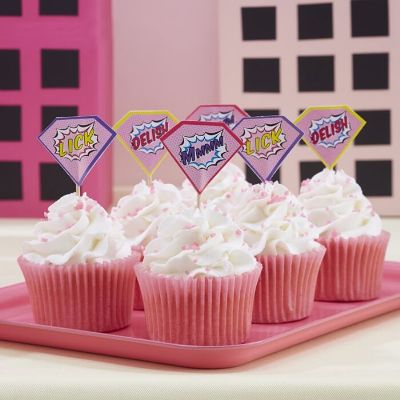 Pop Art Pink - Food Flags (20)