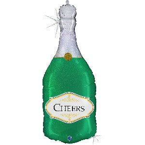 Foil Balloon - Super Shape Champagne Bottle Cheer