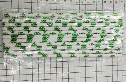 Paper Straws Tropical Leaves (25)