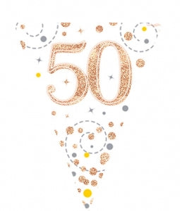 Bunting Sparkling Fizz Rose Gold 50