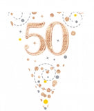 Bunting Sparkling Fizz Rose Gold 50
