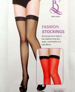 Stockings Plain Colour Thigh High