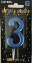 Candle - No 3 Chrome Blue