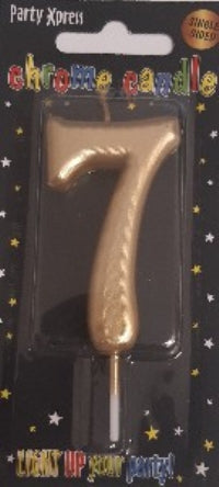 Candle - No 7 Chrome Gold