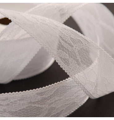 Ribbon - Lace White 40mm