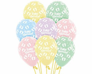Latex Balloon Footprints assorted colours